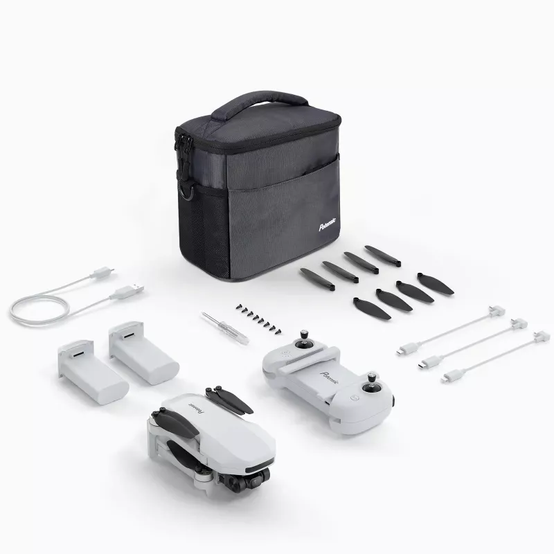 Dron CANYON ATOM SE Fly More Combo z kamerą 4K i EIS, stacja ładująca w zestawie