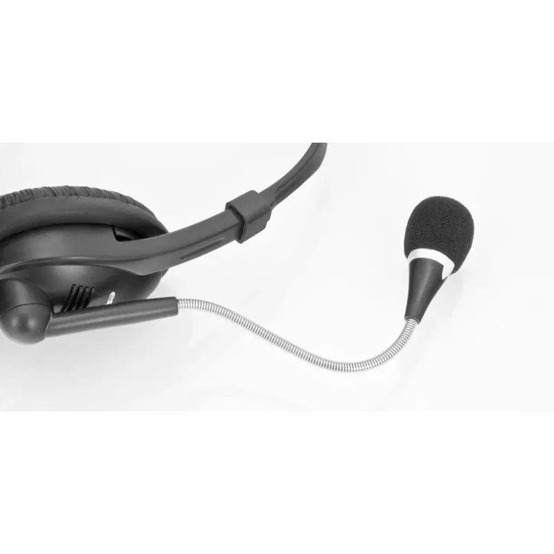 Zestaw słuchawkowy stereo z mikrofonem i regulacją głośności EH115