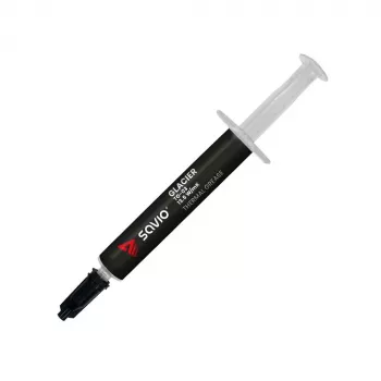 Pasta termoprzewodząca SAVIO TG-03 1 g — 13.5 W/m·K, szara, zawiera aplikator i szpatułkę