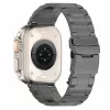 GUAN Premium Pasek do zegarka Apple Watch, czarno-szary, 44mm, 45mm, 42mm (Series 1/2/3), 49mm, 46mm, GA-MAG-BNDA-P-BGL