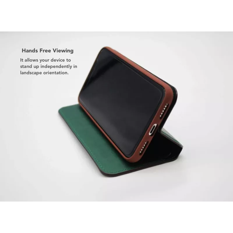 Etui Smart Folio VixFox do Huawei P20 — ochronne etui w kolorze leśnej zieleni