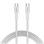 Kabel CANYON OnWire 60CL C-C 60W COLOR Pleciony 1m Biały