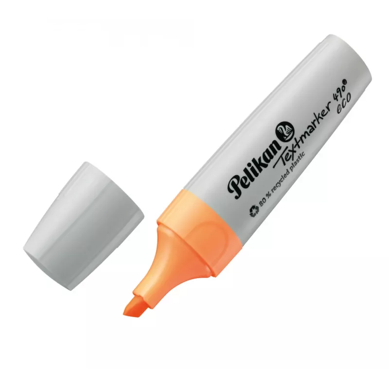 Marker Pelikan Textmarker 490 eco 4 szt. Ścięta końcówka Zielony Pomarańczowy Różowy Żółty