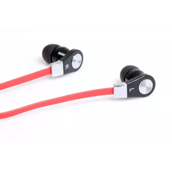 MAGICSOUND DS-2 - SŁUCHAWKI STEREO Z MIKROFONEM, CZARNO-CZERWONE