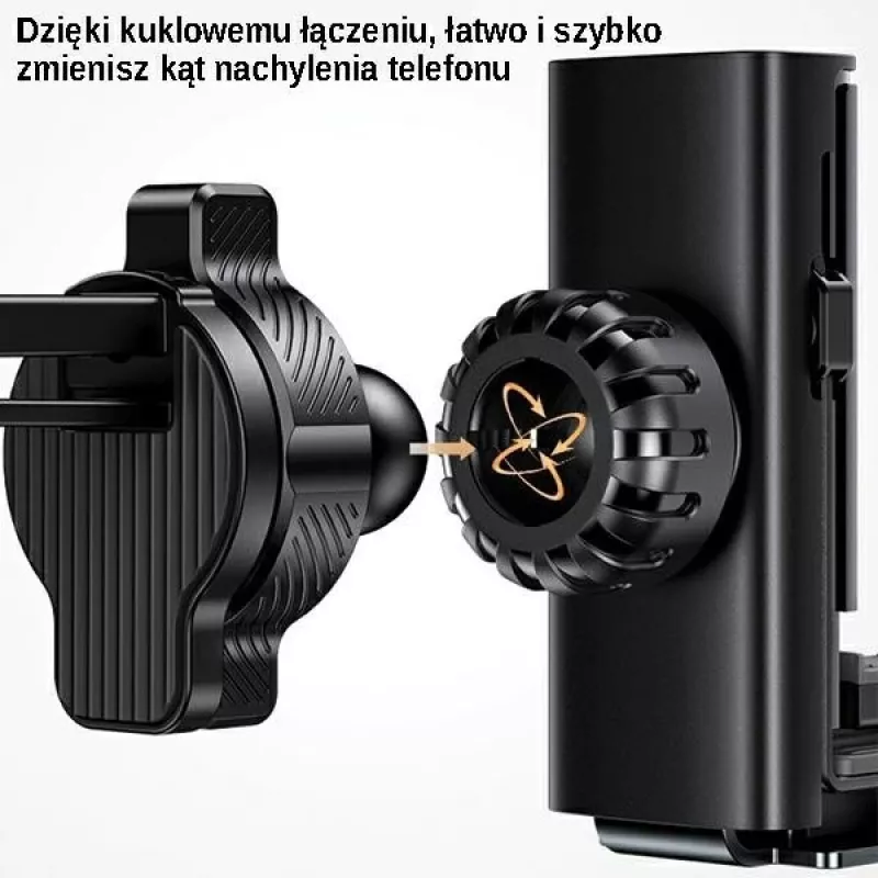 Uchwyt samochodowy USAMS na telefon 4.7-7 cali, uniwersalny stojak samochodowy, inteligentny uchwyt grawitacyjny, montaż na kratkę nawiewu, wsparcie GPS dla iPhone Xiaomi Samsung