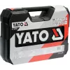 Zestaw kluczy nasadowych YATO YT-38791 — 108 elementów, napęd 1/2 cala, zawiera grzechotkę, czarna walizka