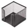 Pudełko na papier listowy Forpus, 9,5x9,5 cm, czarne, perforowany metal 1005-008