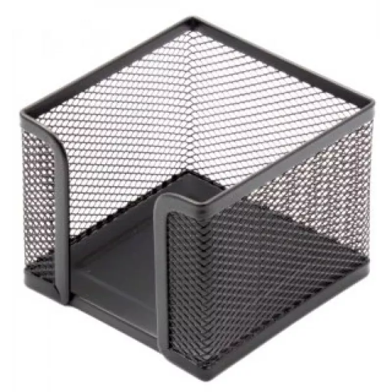 Pudełko na papier listowy Forpus, 9,5x9,5 cm, czarne, perforowany metal 1005-008