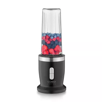 Blender bezprzewodowy Caso | Click & Blend | Stolikowy | 240 W | Dzbanek z Tritanu | Pojemność dzbanka 0,5 L | Stal nierdzewna/Czarny mat