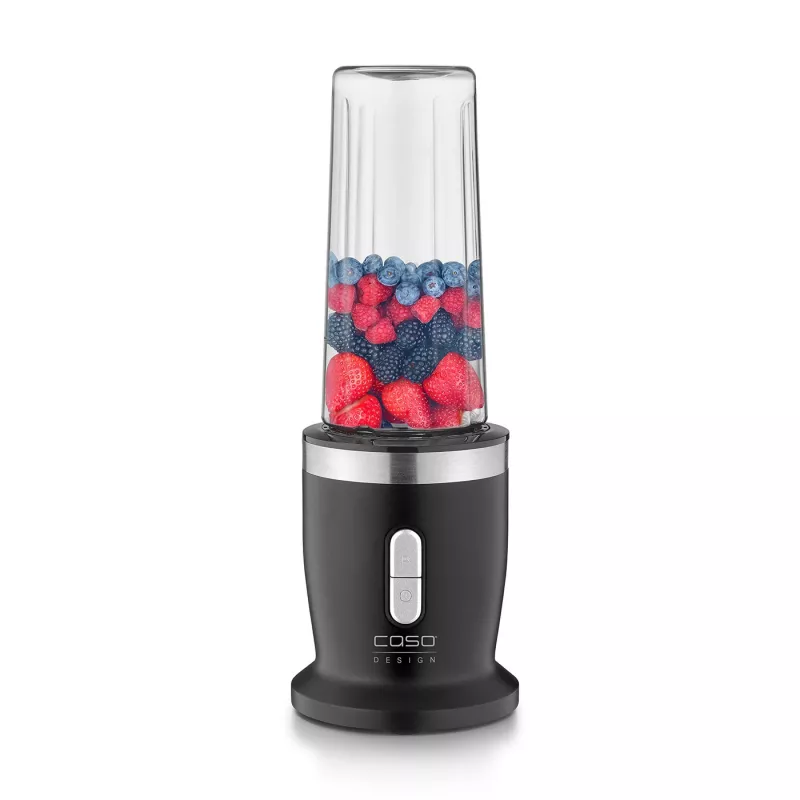 Blender bezprzewodowy Caso | Click & Blend | Stolikowy | 240 W | Dzbanek z Tritanu | Pojemność dzbanka 0,5 L | Stal nierdzewna/Czarny mat