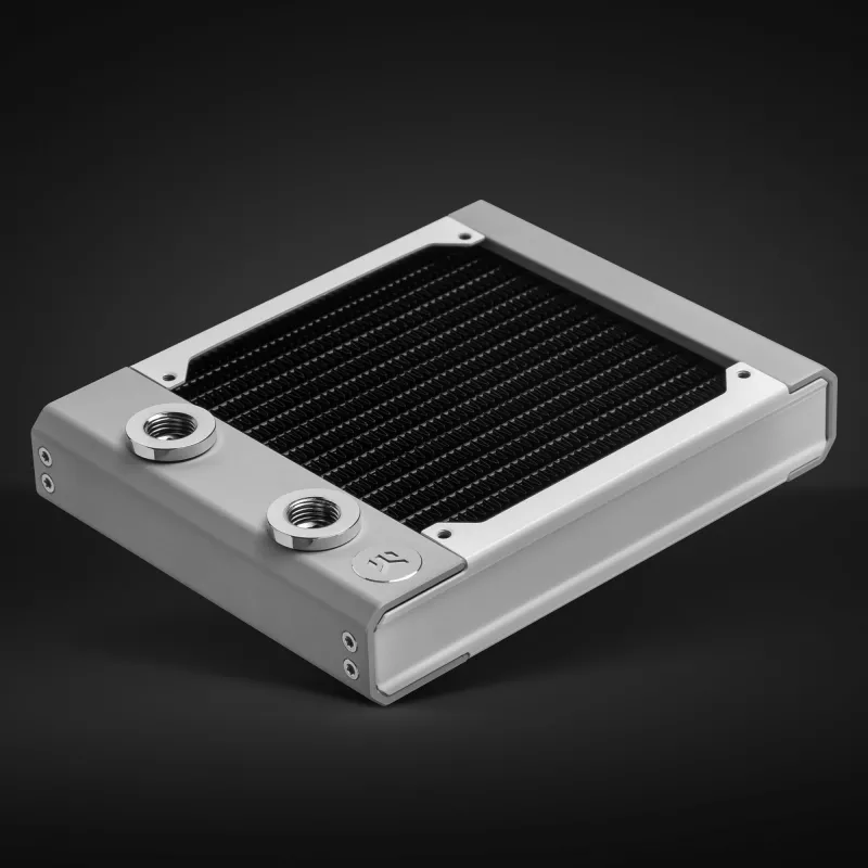 Radiator EK Water Blocks Brass miedź Stainless Steel biały