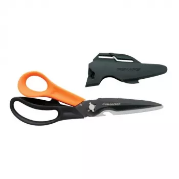 Nożyczki kuchenne Fiskars Multiscissor Cuts + More 1000809 — czarny uchwyt, pomarańczowe akcenty