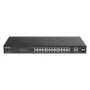 Przełącznik sieciowy D-Link DGS-1100-26MPV2/E zarządzalny L2 Gigabit Ethernet (10/100/1000) z zasilaniem przez Ethernet (PoE), czarny