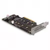 Karta DeLOCK PCI Express x8 do 2 wewnętrznych NVMe M.2 Key M Bifurcation Low Profile