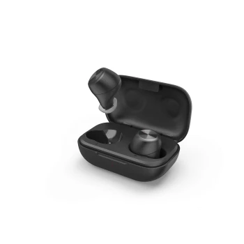 Hama WEAR7701BK Zestaw słuchawkowy bezprzewodowy douszny Połączenia/Muzyka Bluetooth Czarny