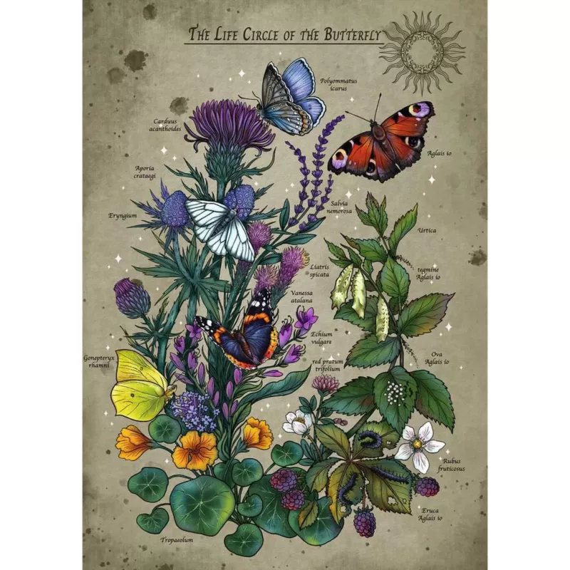Puzzle Ravensburger Koło życia motyla 1000 elementów