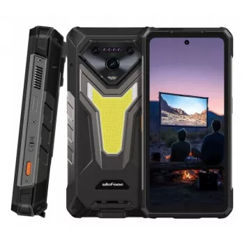 Smartfon UleFone Armor 34 Pro 5G Plus — 6,95 cala 1080x2460, MediaTek Dimensity 7300, 16 GB RAM, 512 GB, potrójny 50 MP, 25500 mAh, Dual SIM, Android 15, IP68/69K