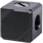 Alphacool Eiszapfen Connection Terminal 4-way G1/4 IG - Czarny Acetal (17557)