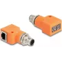 DeLOCK 60627 adapter złączy M12 RJ45 Pomarańczowy