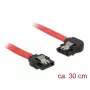 Kabel SATA DeLOCK 83963 0,3 m SATA 7-pin Czarny Czerwony