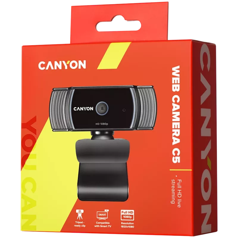 Kamera internetowa Canyon CNS-CWC5 - Kolor - 2 MP - 1920 x 1080