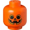 LEGO Storage Head pumpkin, klein, Pojemnik do przechowywania pomarańczowo-czarny
