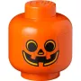 LEGO Storage Head pumpkin, klein, Pojemnik do przechowywania pomarańczowo-czarny