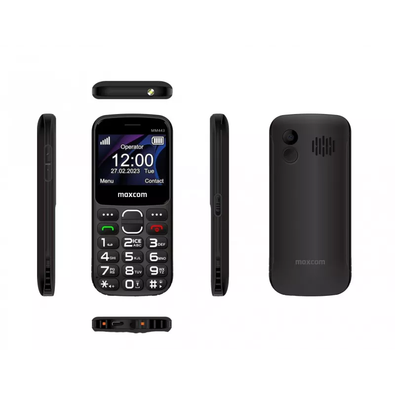 Maxcom Comfort MM443 S z ładowarką sieciową czarny