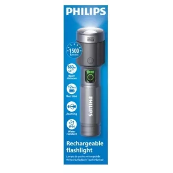 Latarka Philips ładowalna USB-C 1500 lm 2000 mAh