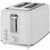 Toster elektryczny, biały, 220-240V, 50-60Hz, 920-1080W, 2 szczeliny, 3 tryby, 7 poziomów opiekania