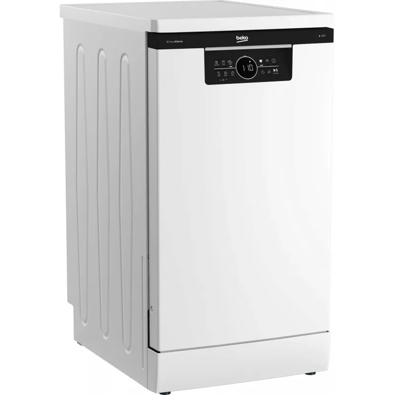 BEKO Wolnostojąca zmywarka BDFS26120WQ, Klasa energetyczna E, Szerokość 45 cm, 6 programów, Silnik inwerterowy, Trzecia szuflada, Biała