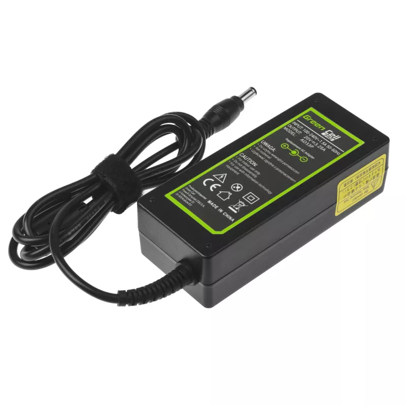 Zasilacz / falownik Green Cell AD33P do użytku wewnętrznego 65 W Czarny