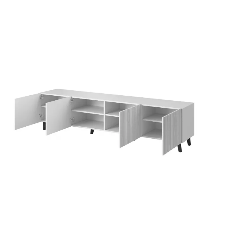 Cama szafka RTV PAFOS 200x42x52 biały matowy