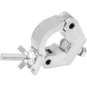 Zacisk oświetleniowy EUROLITE TPC-30 srebrny — metalowy zacisk do montażu na kratownicy/lampie