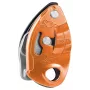 Przyrząd asekuracyjny tubkowy Petzl GRIGRI – aluminium i stal, 175 g, pojedyncze opakowanie, czerwony/pomarańczowy