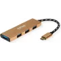 ROLINE 14.02.5049-5 - USB 3.2 Gen 1 (3.1 Gen 1) Type-C - USB 3.2 Gen 1 (3.1 Gen 1) Type-C - 5000 Mbit/s - Złoty - ABS - Aluminium - Kabel okrągły