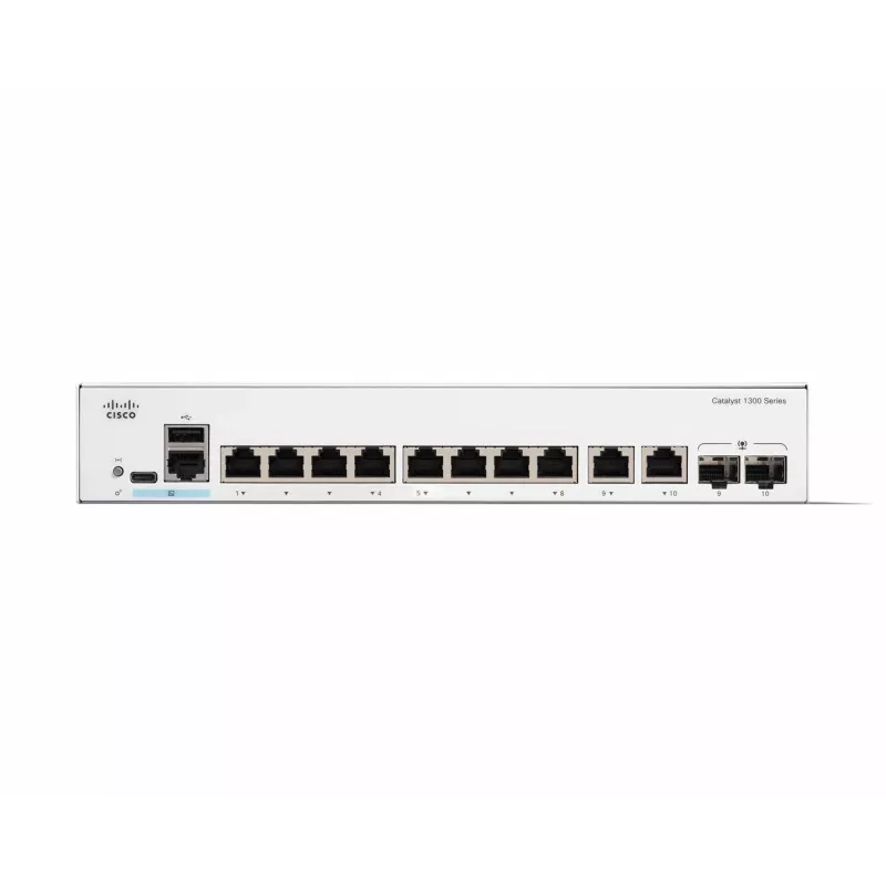 Przełącznik zarządzalny Cisco Catalyst 1300-8T-E-2G 8 portów GE L2