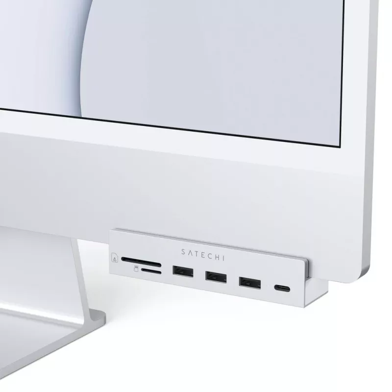 Laptop dock / port replicator Satechi ST-UCICHS USB 3.2 Gen 1 Type-C, porty USB-A, SD/MicroSD, srebrny