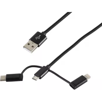 Kabel USB ShiverPeaks BS14-50068 1m USB A Micro-USB B Czarny