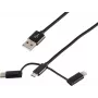 Kabel USB ShiverPeaks BS14-50068 1m USB A Micro-USB B Czarny