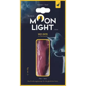 Mokra przekąska dla kota MOONLIGHT Dinner z filetem z kaczki 22 g saszetka — koty dorosłe, naturalna kaczka, wilgotność 65%, białko 23,2%, niska zawartość tłuszczu 1,3%