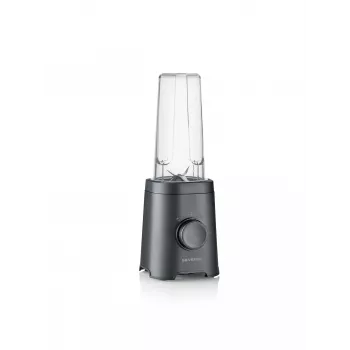 Blender stołowy SEVERIN SM 3743 — pojemnik 0,6 l, 320 W, czarny, ostrza ze stali nierdzewnej