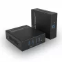 Lindy 100 m USB 3.2 Gen 1 Cat.6A HDBaseT Extender, Nadajnik i odbiornik, Przewodowa, 100 m, Cat6a, Czarny, Metal
