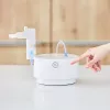 Nebulizator stołowy Omron C28P o wydajności 10 ml/min, wielkości cząstek 2,65 µm, biały, wymiary 265×195×143 mm