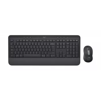 Logitech Signature MK650 for Business - Zestaw klawiatury i myszy - Bezprzewodowy - 2,4 GHz, Bluetooth LE - QWERTY - Hiszpański - Grafit