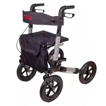 Walker (rollator) ANTAR AT51036 — czarny, wysokość siedziska 27,9 cm (11 cali), 9 kg, maks. obciążenie 136 kg, szerokość 870 mm, głębokość 630 mm