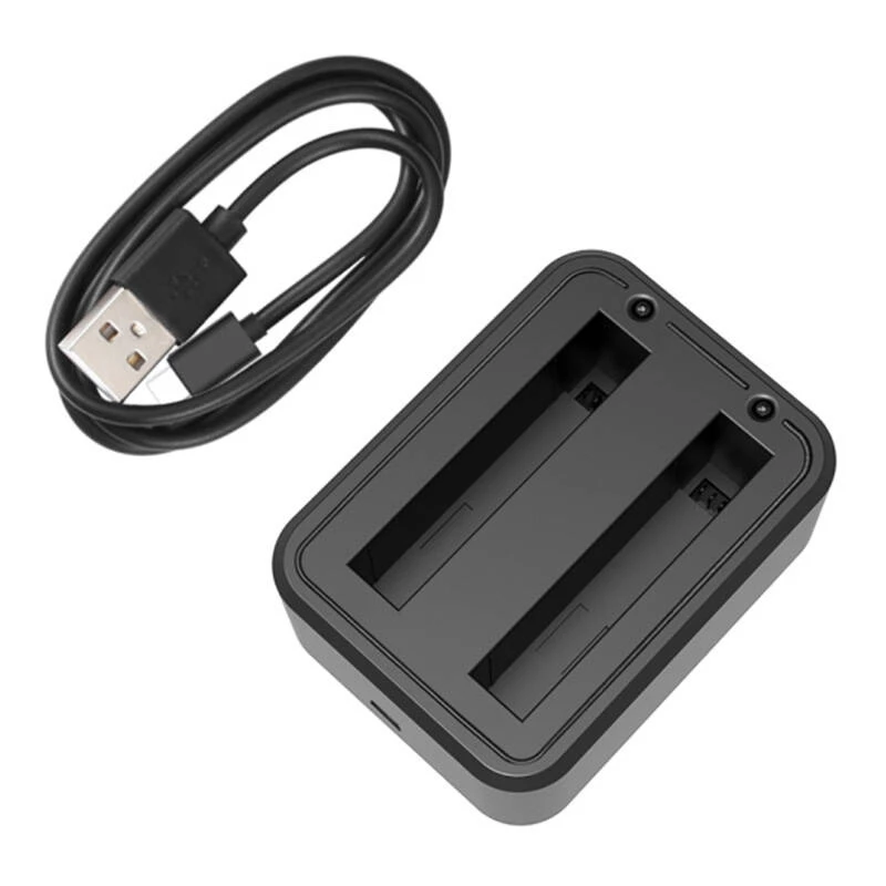 Puluz USB Dual Batteries Charger PU818 dla Insta360 X3 — dwuslotowa ładowarka USB