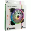 INTER-TECH 88885539 Wentylator obudowy 140mm ARGB - Czarny