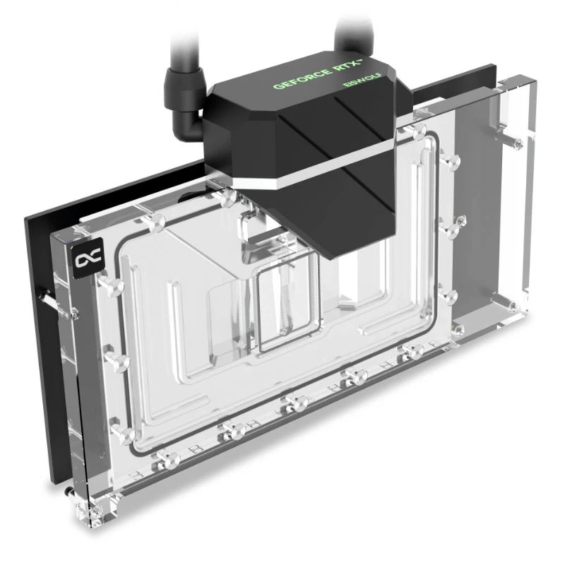 Blok wodny Alphacool 14488 Akryl Mosiądz Nylon Czarny Przezroczysty