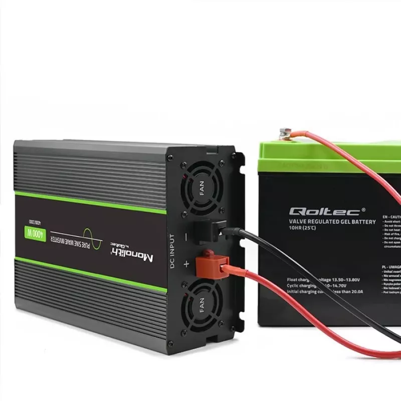 Qoltec Monolith zasilacz/przetwornica samochodowa 4000 W Czarny